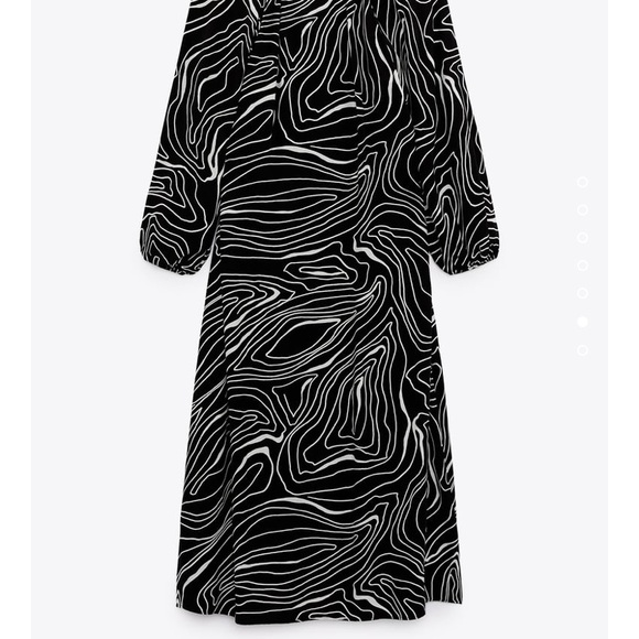⚫️ Zara ⚫️ viscose midi dress - size medium - Picture 7 of 8